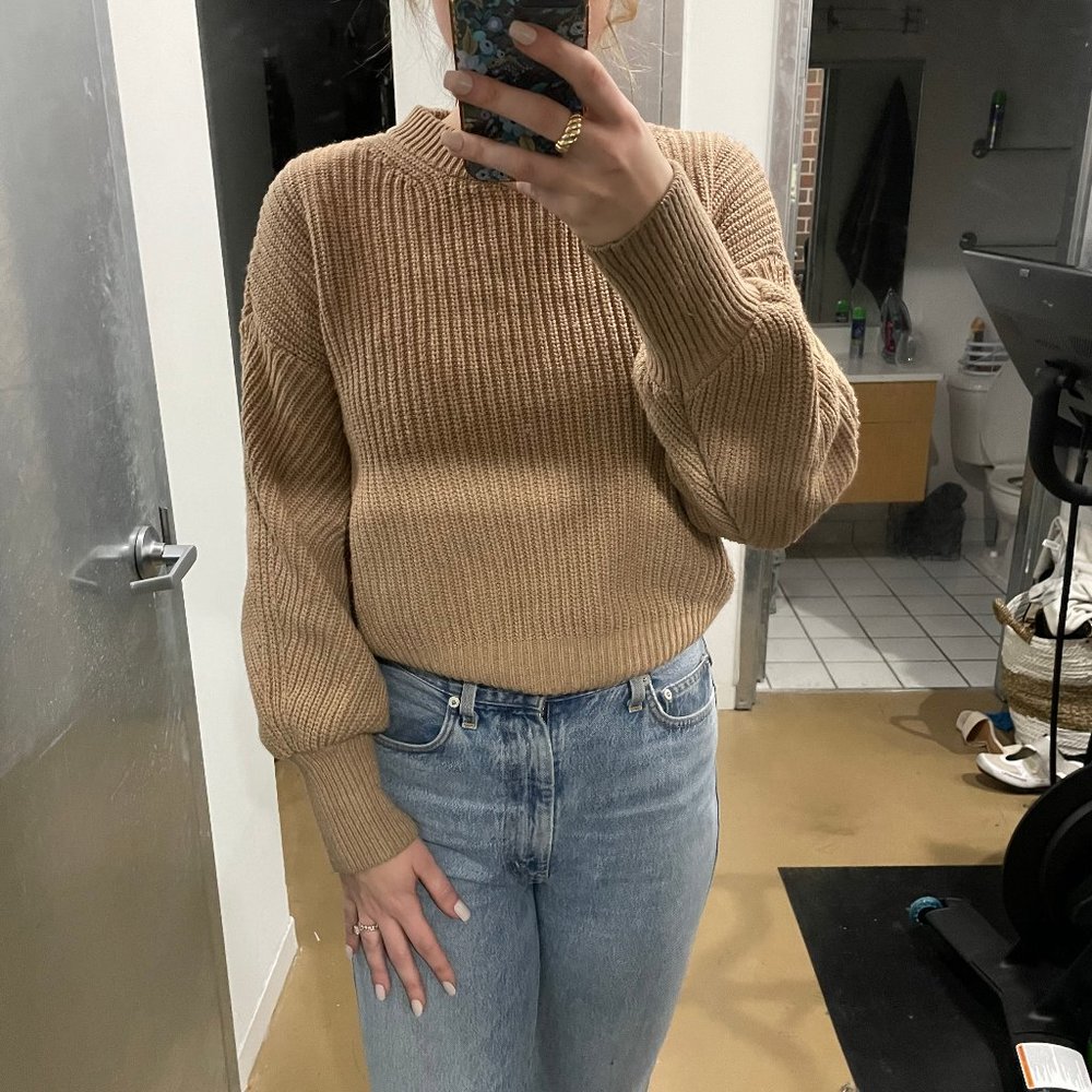 Madewell Camel Wool Sweater